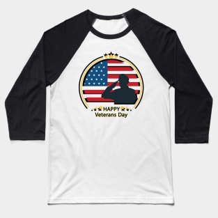 Happy Veterans Day Baseball T-Shirt